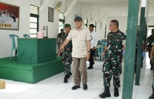 Menteri Pertahanan Tinjau Langsung Pendidikan Tamtama Infanteri di Rindam VI/Mulawarman