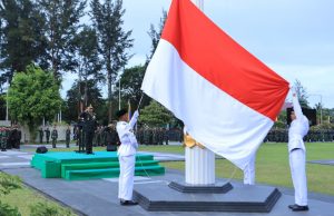 Amanah Persatuan dan Profesionalisme Prajurit Dalam Upacara HUT ke-80 Kemerdekaan RI Kodam VI/Mulawarman