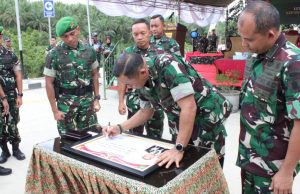 Dankodiklatad Pastikan Pembangunan Pangkalan Yonif 826/BTB di IKN Berjalan Sesuai Rencana