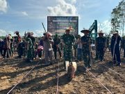 Pangdam VI/Mulawarman Tinjau Penanaman Padi Gogo di Kutai Barat