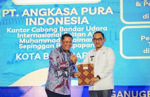 Bukti Komitmen Keselamatan Kerja, Bandara SAMS Sepinggan Raih Penghargaan K3