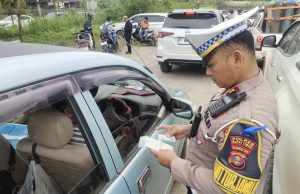 Satlantas Polres Kutim Gelar Operasi 21 Gabungan, 25 Pelanggar Terjaring di Road 9