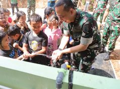 Rasa Syukur Warga Lamuru Balikpapan dapat Air Bersih Program TMAB Kodam IV/ Mulawarman